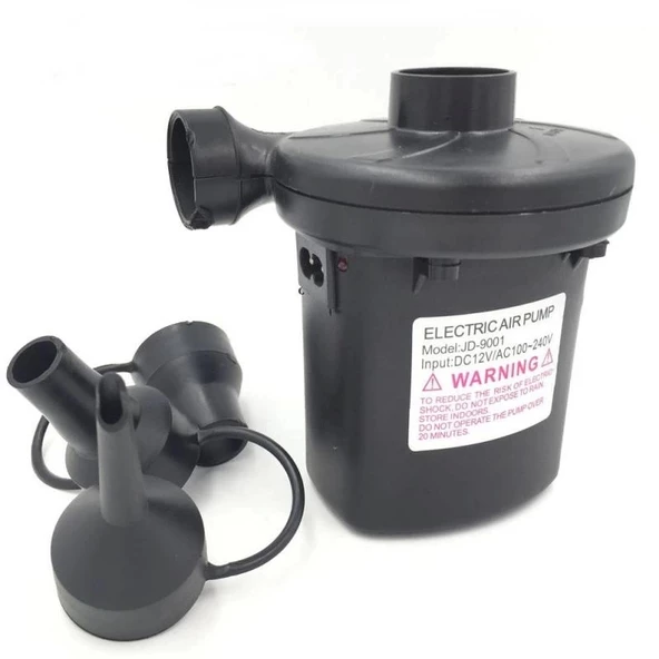 Elektrikli Hava Pompası Şişme Yatak - Lastik - Vakumlu Poşet Hava Kompresörü - 4