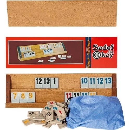 Eser Yetişkin Orta Boy Sedef Ağaç Okey Takımı - 3