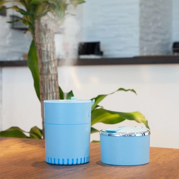 Lattice Ortam Nemlendirme Ve Dezenfektan Buhar Makinesi (mavi) Usb - 2