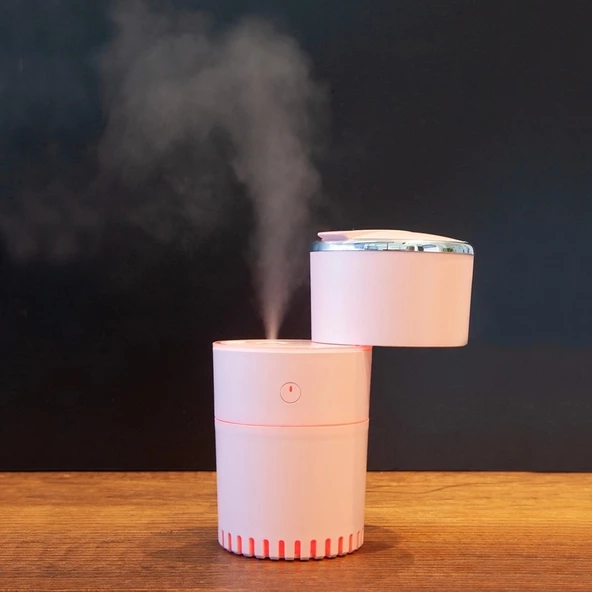 Lattice Ortam Nemlendirme Ve Dezenfektan Buhar Makinesi (pembe) Usb - 3