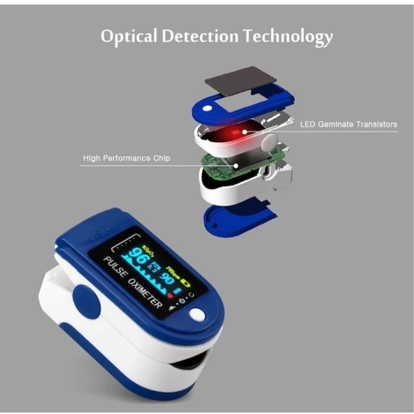 Mini Parmak Ucu Nabız Ölçer - Kan Oksijen Monitörü - 7
