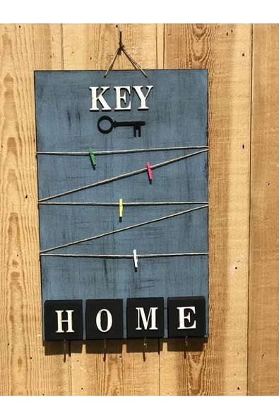 Dekoratif Home Keys Ahşap Resimlik Ve Notluk