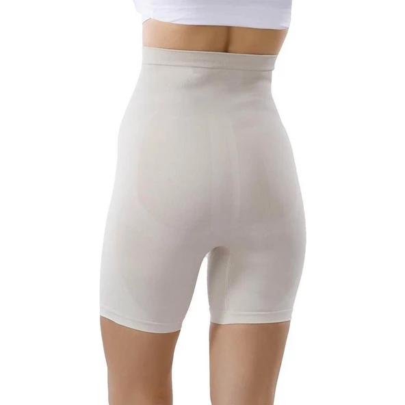 Paçalı Toparlayıcı Kadın Yüksek Bel Korse 11003 Ten - 2