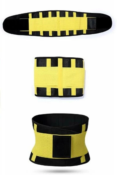 Hot Belt Termal Sauna Kemer Unisex Terletme Korsesi (sarı-siyah) - 3