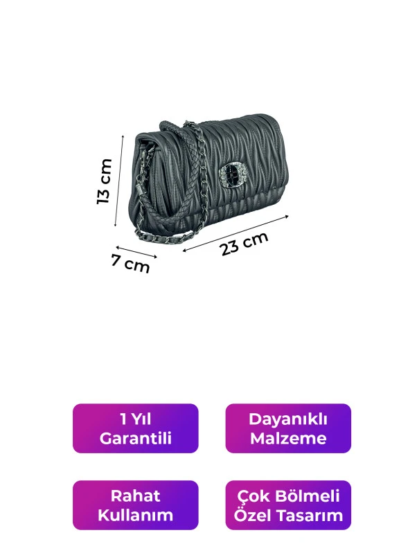 Kriste Bell Kadın Çanta Pewter 26382 - Resim 2