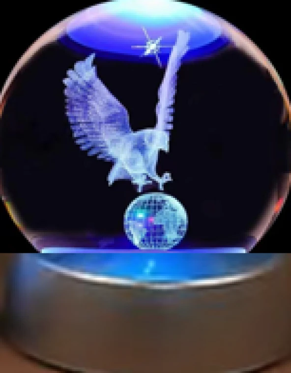 KARTAL Plastik altlıklı Işıklı Cam Küre