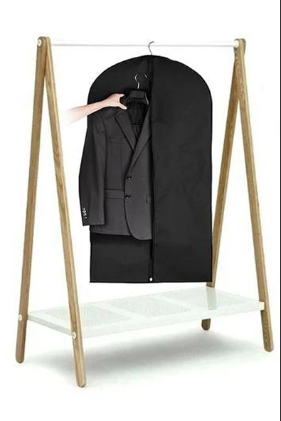 2 Adet Kullanışlı Takım Elbise Kılıfı 100x63 Cm 0096 - 2