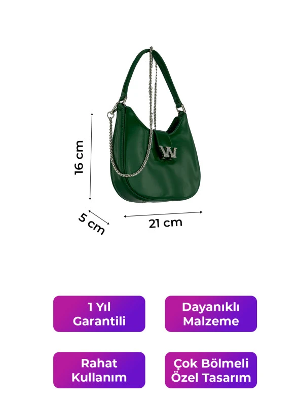 Kriste Bell Kadın Çanta Yeşil 26363 - Resim 2