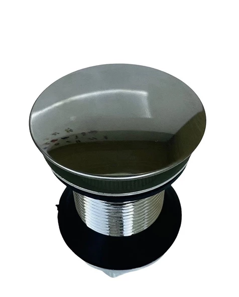 Pop Up Krom Kaplama Bas Aç Lavabo Sifonu Gideri - 3