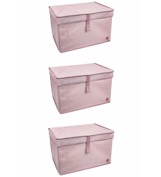 Çok Amaçlı Düzenleyici Kutu Organizer Cırt Cırtlı Hurç Mega Plus Boy 40cm X 30cm X 70cm (5 Adet) - 2