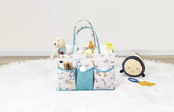 Baby Kullanımı Kolay Desenli Taşınabilir Bakım Çantası (yeşil) - 3