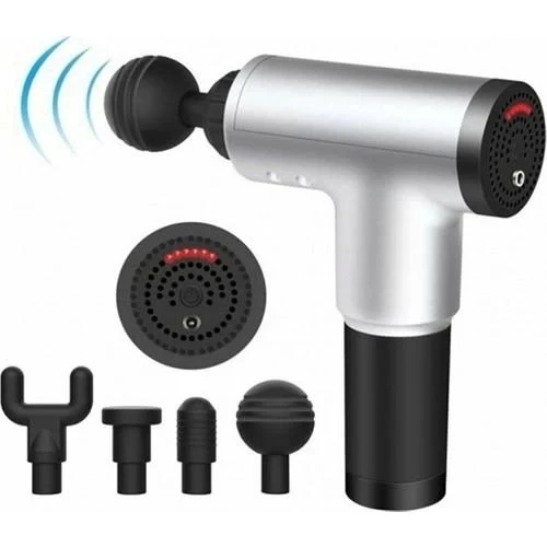 Darbeli Titreşimliaparatlı Masaj Aleti Kas Rahatlatıcı 4 Başlıklı Şarjlı Göbek Eritme Cihazı Zayıflama Ve Selülit Giderm - 3