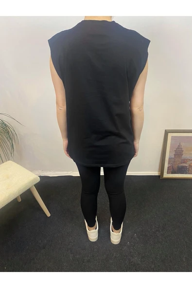 Kadın Bisiklet Yaka Regular Fit Tokyo Baskılı Tişort SPR24ATK345 - 6