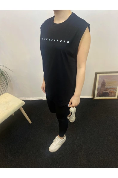 Kadın Bisiklet Yaka Regular Fit Baskılı Tişort SPR24ATk344 - 7