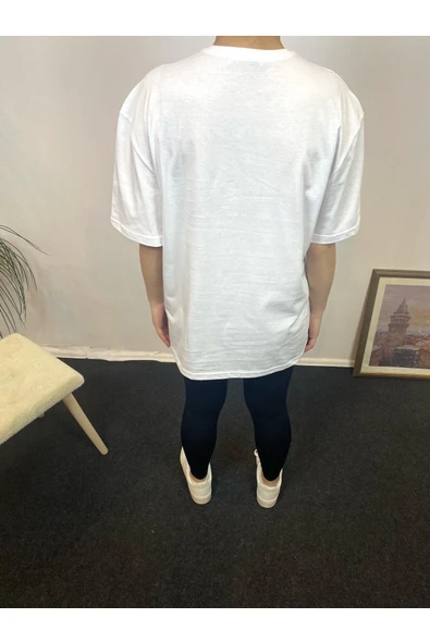 Kadın Bisiklet Yaka W.Brooklyn Baskılı Tişort SPR21YK21 - 8