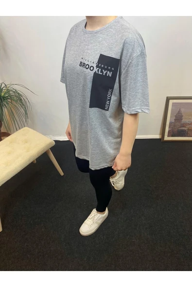 Kadın Bisiklet Yaka W.Brooklyn Baskılı Tişort SPR21YK21 - 10