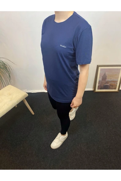 Kadın Bisiklet Yaka Brooklyn Baskılı Tişort SPR24TSK266 - 4