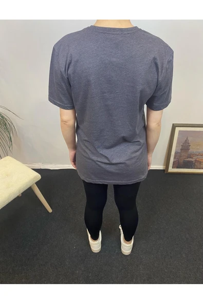 Kadın Bisiklet Yaka Brooklyn Baskılı Tişort SPR24TSK266 - 8