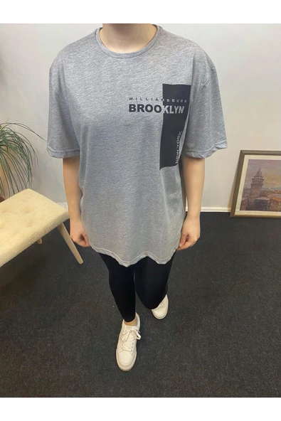 Süperlife Kadın Bisiklet Yaka W.Brooklyn Baskılı Tişort  SPR21YK21 - 9