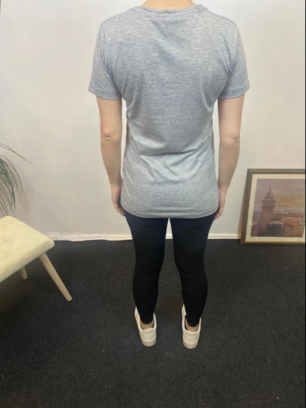 Kadın V Yaka Tişort SPR24tsk246 - 9