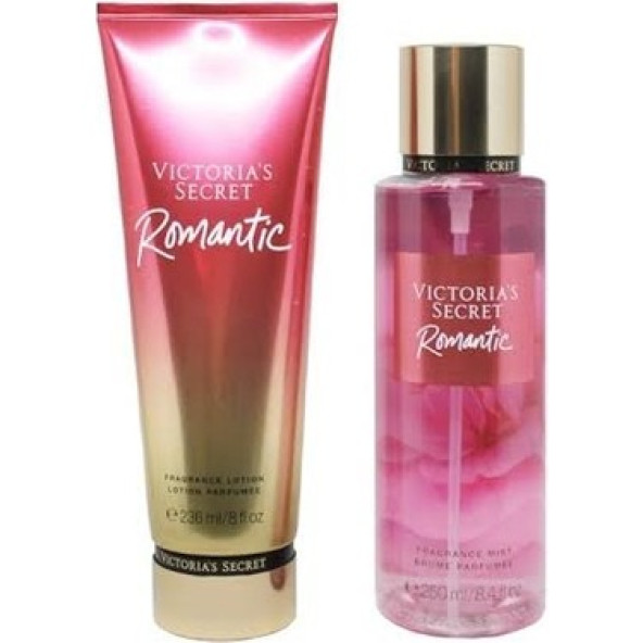 Victoria's Secret Romantic Vücut Spreyi 250 Ml + Romantic Vücut Losyonu 236 Ml