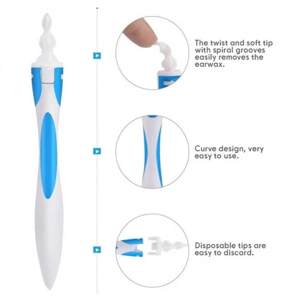 Find Back Pratik Kulak Temizleme Aparatı Silikon Kit Ear Claning - 3