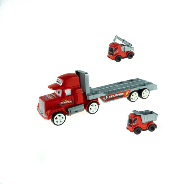 Şapkalı Şampiyon Araç Taşıyan İtfaiye Tır 34 cm - 3