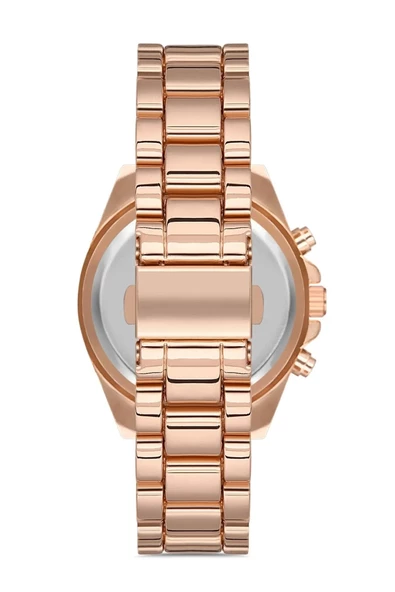 Zarif Ve Şık Özel Tasarım Roma Rakam Detaylı  Metal Bayan Kol Saati (rose) - 2