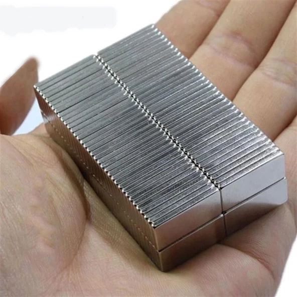 N35 20x10x2 Mm Neodyum Mıknatıs 40 Adet, Köşeli, Nikel Kaplamalı Kaliteli Ve Dayanıklı Ürün - 4