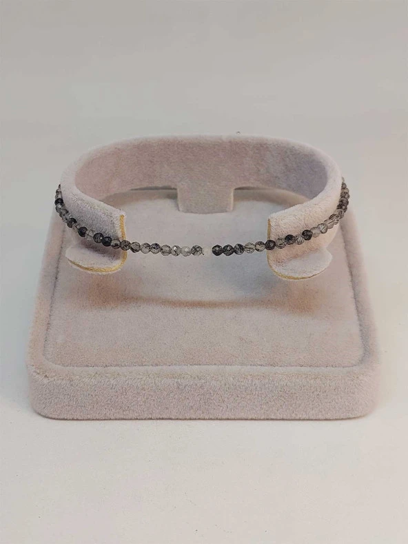 Rutil Kuvars Taşı 2mm Bileklik (45458) - Resim 2