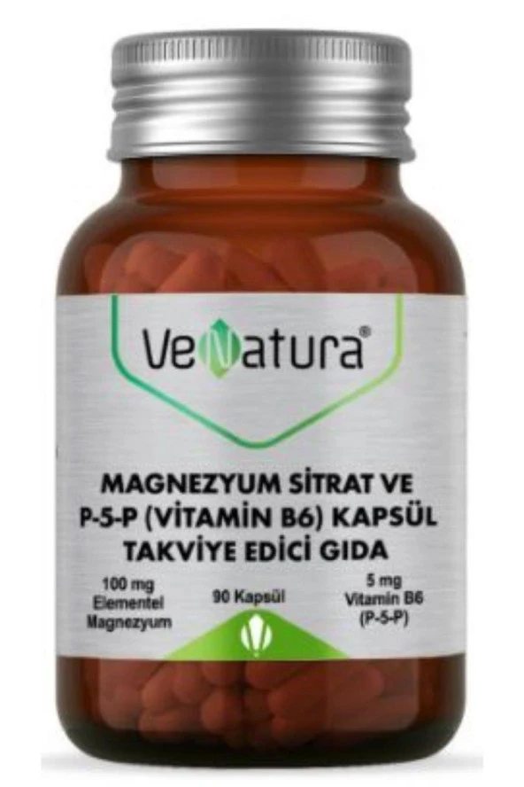 Magnezyum Sitrat Ve P5p (vitamin B6) 90 Kapsül