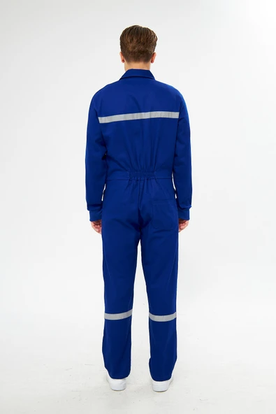 Tulum Bütün %100 Pamuk Reflektörlü Sax Mavi - 6