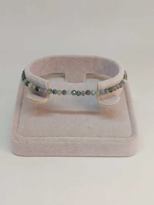 Su Safiri (İyolit) Taşı 3.5mm Bileklik (45400) - Resim 2