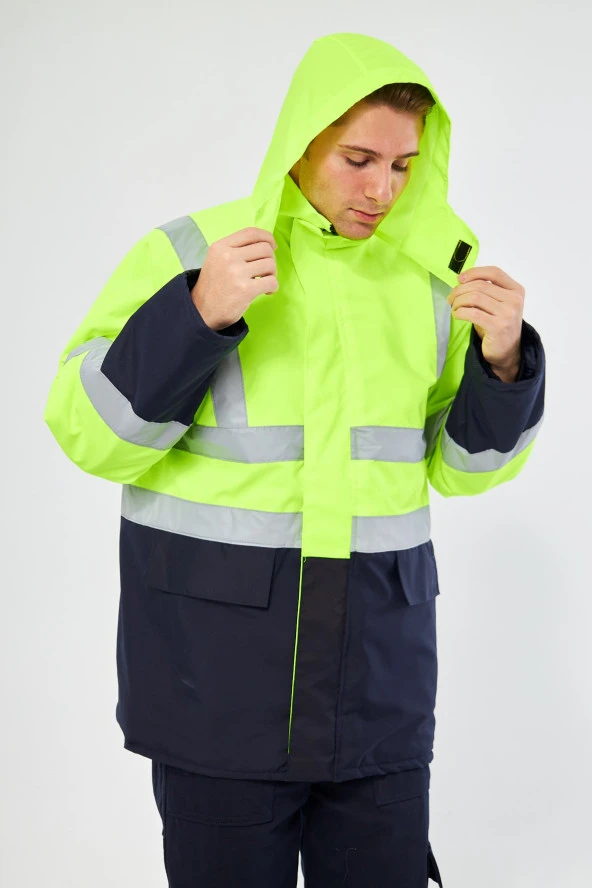 Parka Yeşil Lacivert - Resim 6