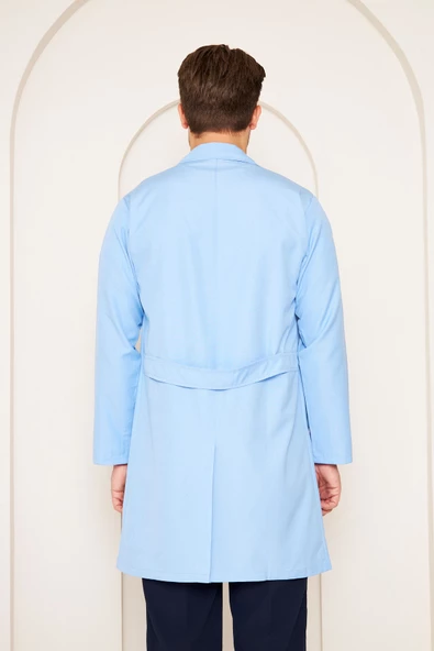 Öğretmen Önlüğü Alpaka Bay Açık Mavi - Resim 5