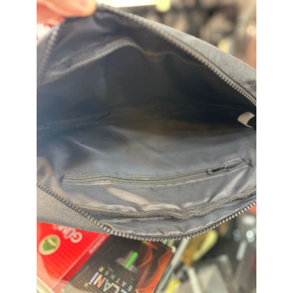 BAGSLAB Siyah Keten Kumaş El Ve Omuz Çantası-1042 - 2