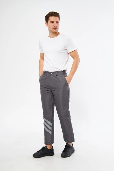 Orange Safety Oxford İçi Kapitoneli Gri Soğuk Hava Pantolonu - Resim 2