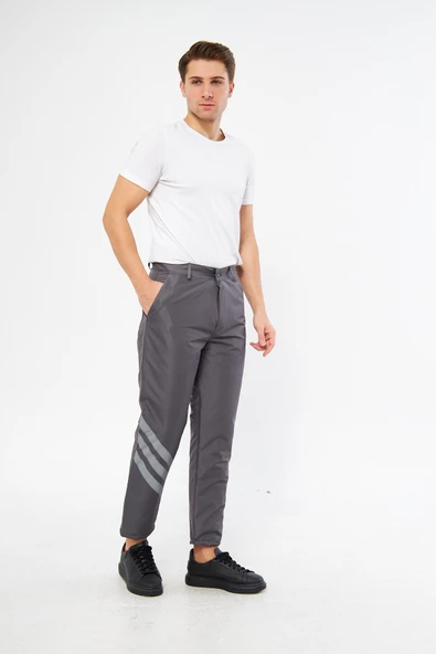 Orange Safety Oxford İçi Kapitoneli Gri Soğuk Hava Pantolonu - Resim 3