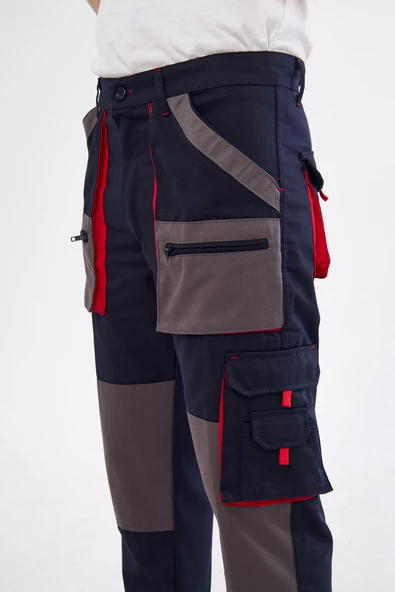 Orange Safety Lacivert Harman Karışımı Pantolon - Resim 7