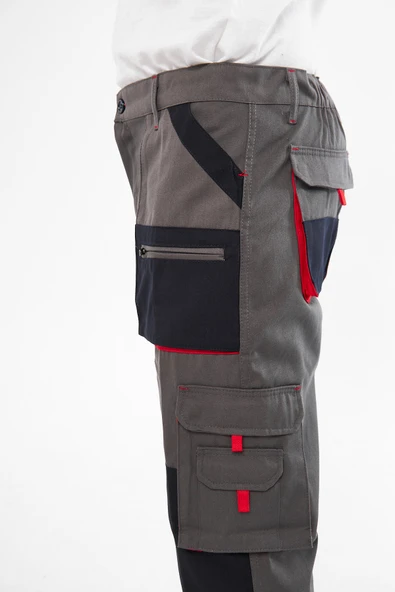 Orange Safety Gri Harman Karışımı Pantolon - Resim 5