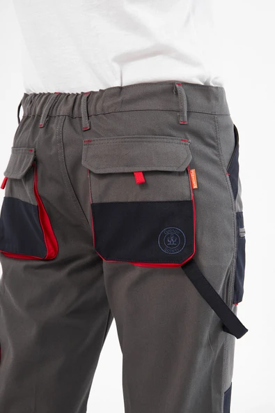 Orange Safety Gri Harman Karışımı Pantolon - Resim 6