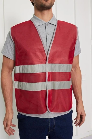 Orange Safety İkaz Yeleği - 4