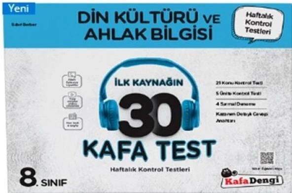 8. Sınıf Din Kültürü ve Ahlak Bilgisi İlk Kaynağın 30 Kafa Test Kafa Dengi Yayınları ürün görseli