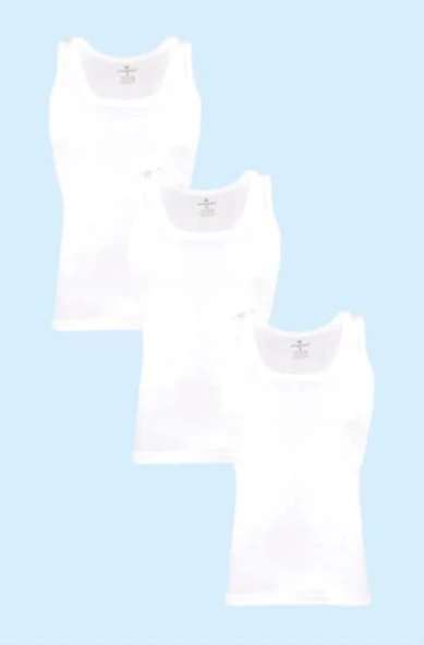 CEYLANOĞLU ERKEK PENYE ASKILI ATLET 12 ADET  M BEYAZ - Resim 2