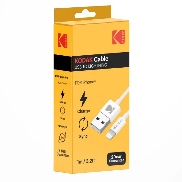 Kodak iPhone için USB -Lightning Kablo - 1.0 Metre - 2