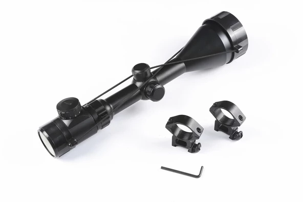 3-9x56eg Yüksek Kaliteli Çıft Işık Kırmızı,yeşil Kaynaklı Avcılık Süfer Ateşli Aletler Dürbün(b) - 2