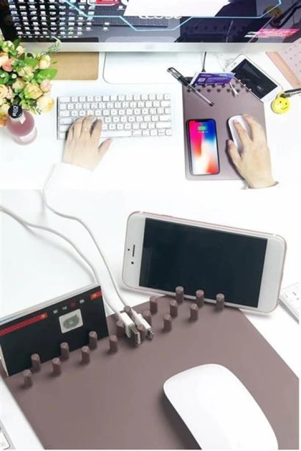 FFAKTASLLC® Cep Telefonu Tutucu Standlı Mouse Pad
