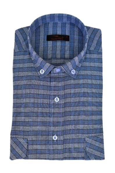 Erkek Klasik Çift Cep Kapaklı Uzun Kol Gömlek BGL-ST03559 ürün görseli