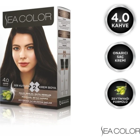 Sea Color Saç Boyası Set 4.0 Kahve