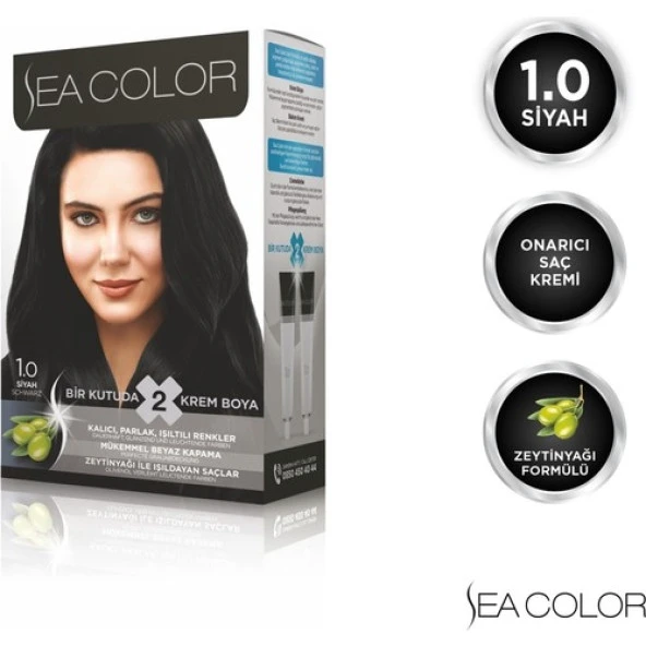 Sea Color Saç Boyası Set 1.0 Siyah